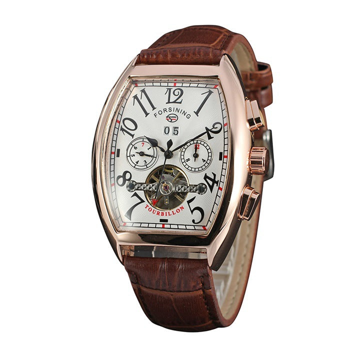 FORSINING Automatic Leather Strap Watch