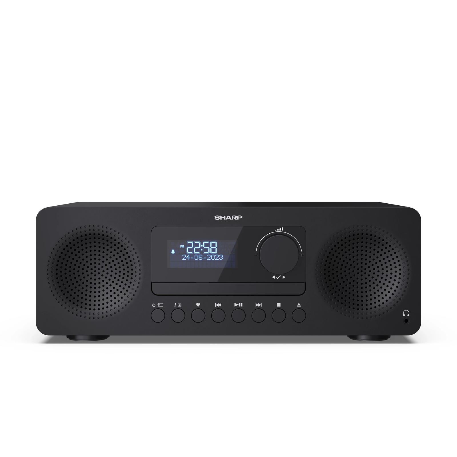 Sharp ALL-IN-ONE HI-FI Sound System Domáci audio mikrosystém 100 W Hnedá (XL-B720D)-0
