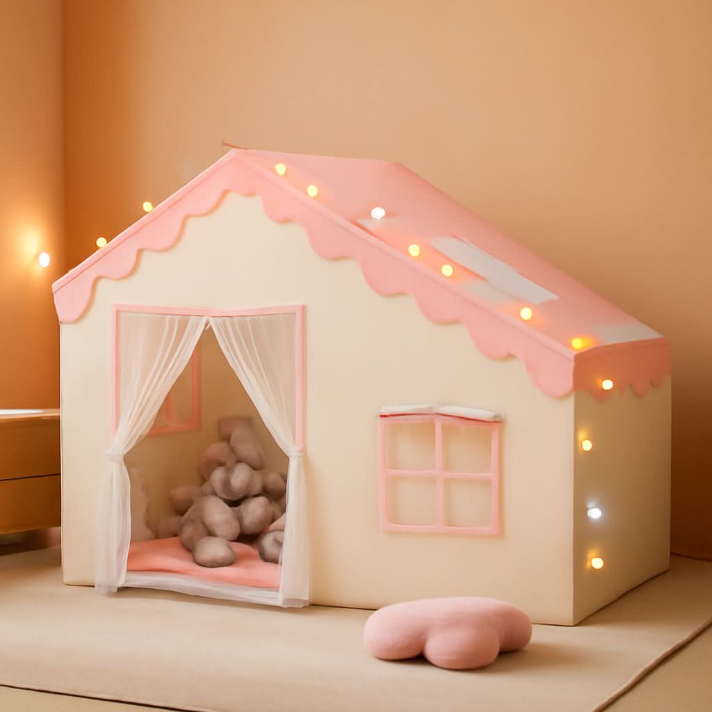Pink Hyper Durable Indoor Multifunctional Play Tent Lights-0