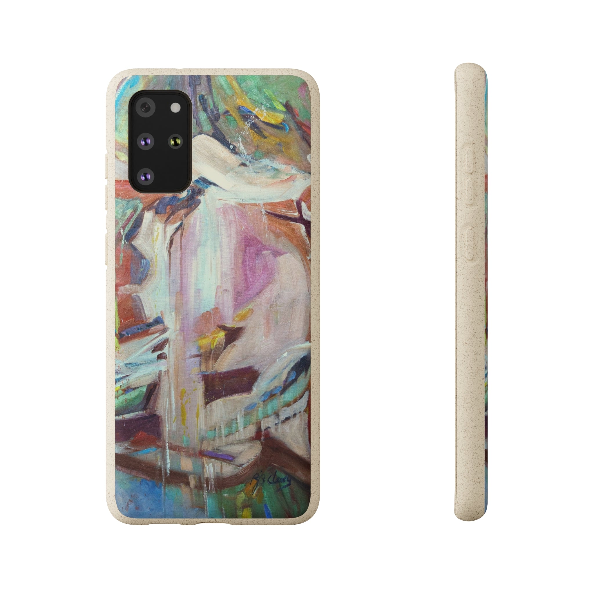 Biodegradable Phone Case with 'All Seasons' Abstract Original Artwork by Barbara Cleary-46