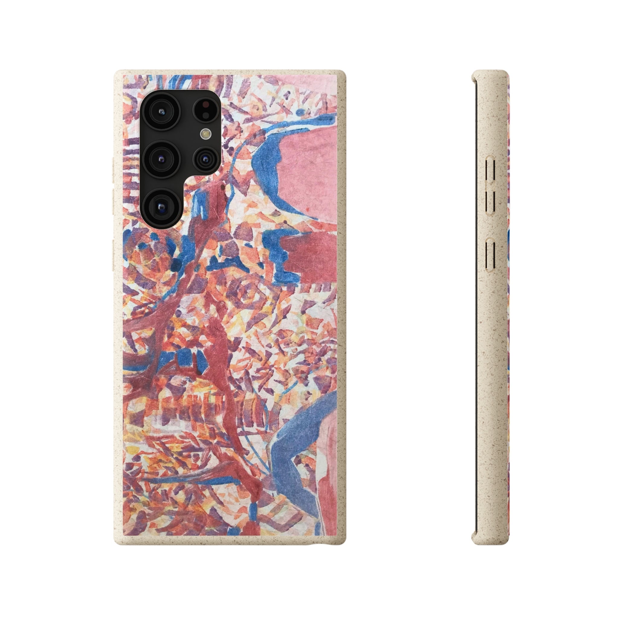 Biodegradable Phone Case with 'Abstract Fusion' Abstract Original Artwork by Barbara Cleary-41