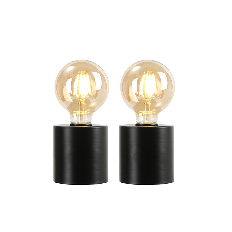 7" Tall Black Battery Powered Table Lamp（Set of 2）-3