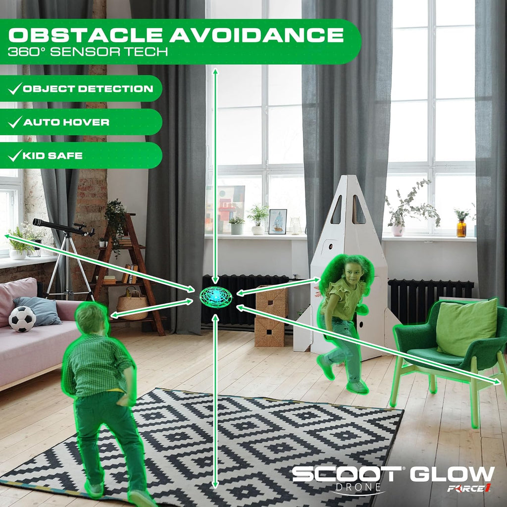 Force1 Scoot Glow Hand Operated Drone for Kids or Adults-4