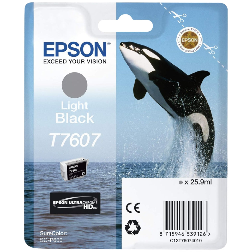 Epson Whale T7607 Light Black Ink Cartridge-0