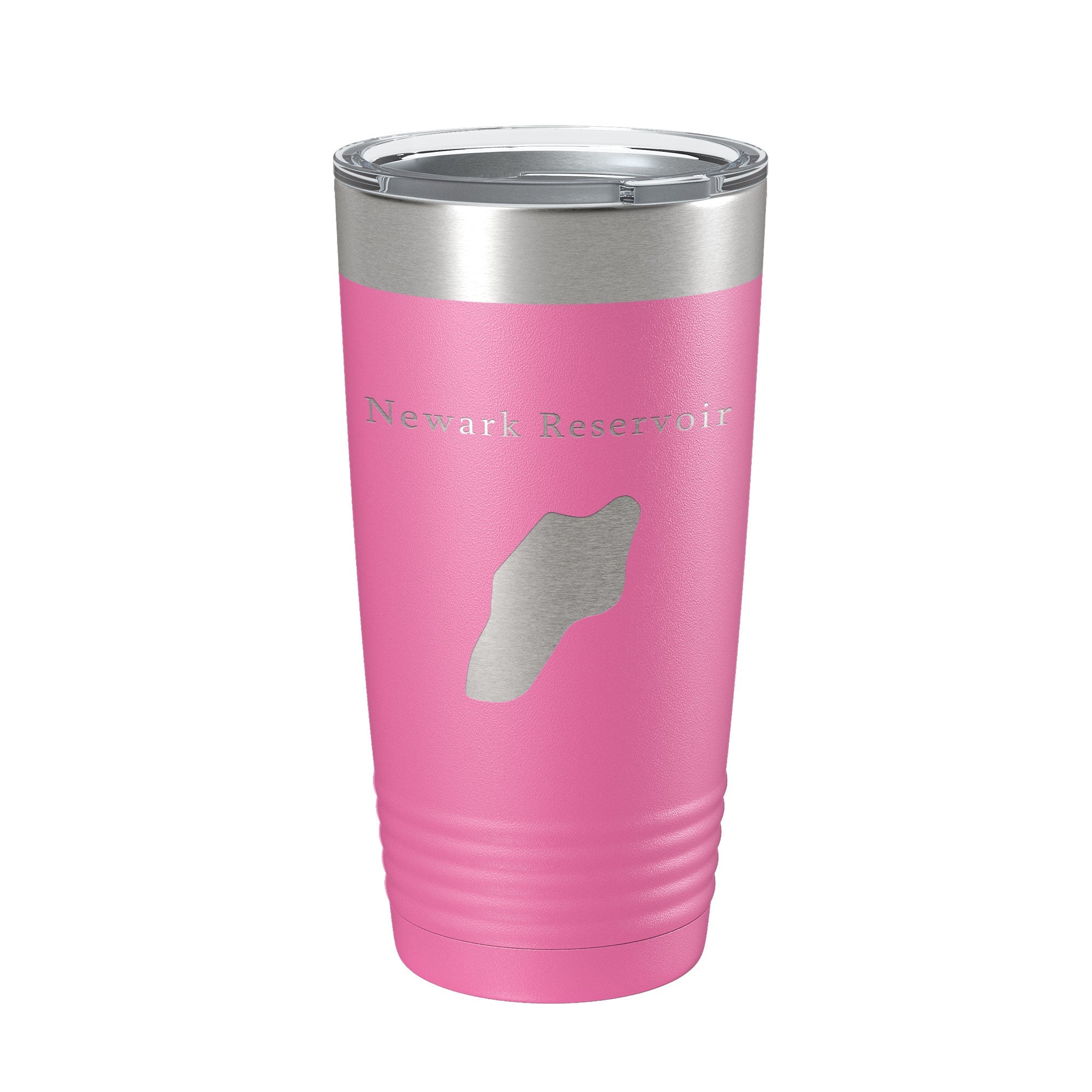 Newark Reservoir Tumbler Lake Map Travel Mug Insulated Laser Engraved Coffee Cup Delaware 20 oz-11