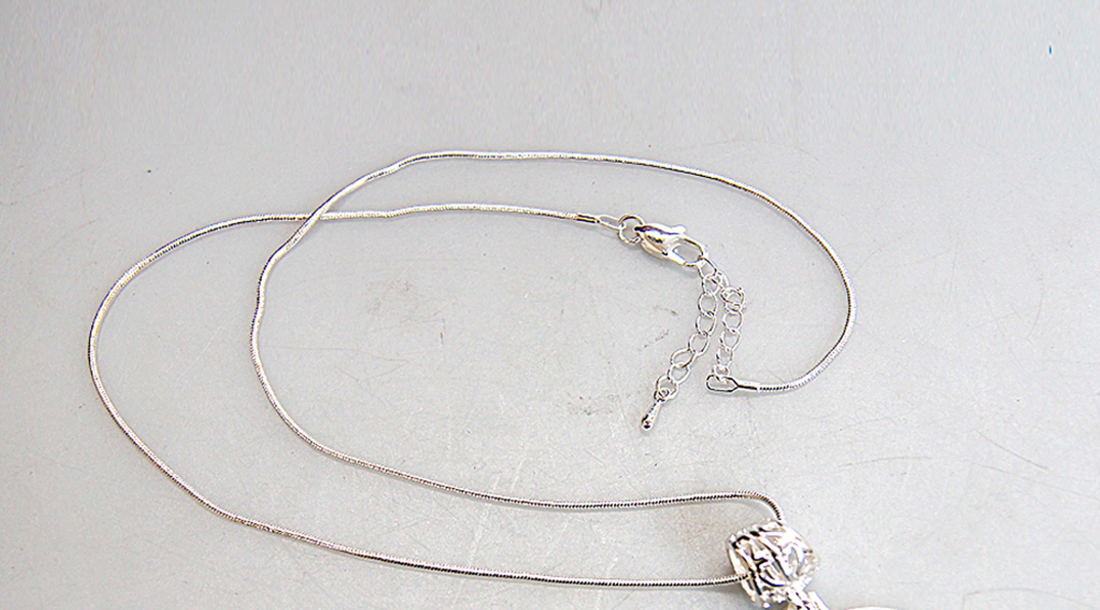 Drummer Boy Silver Plated Mother of Pearl Jewelry Necklace - 43044-3