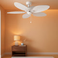 52 Inches Outdoor Palm Ceiling Fan Weather proofing-0