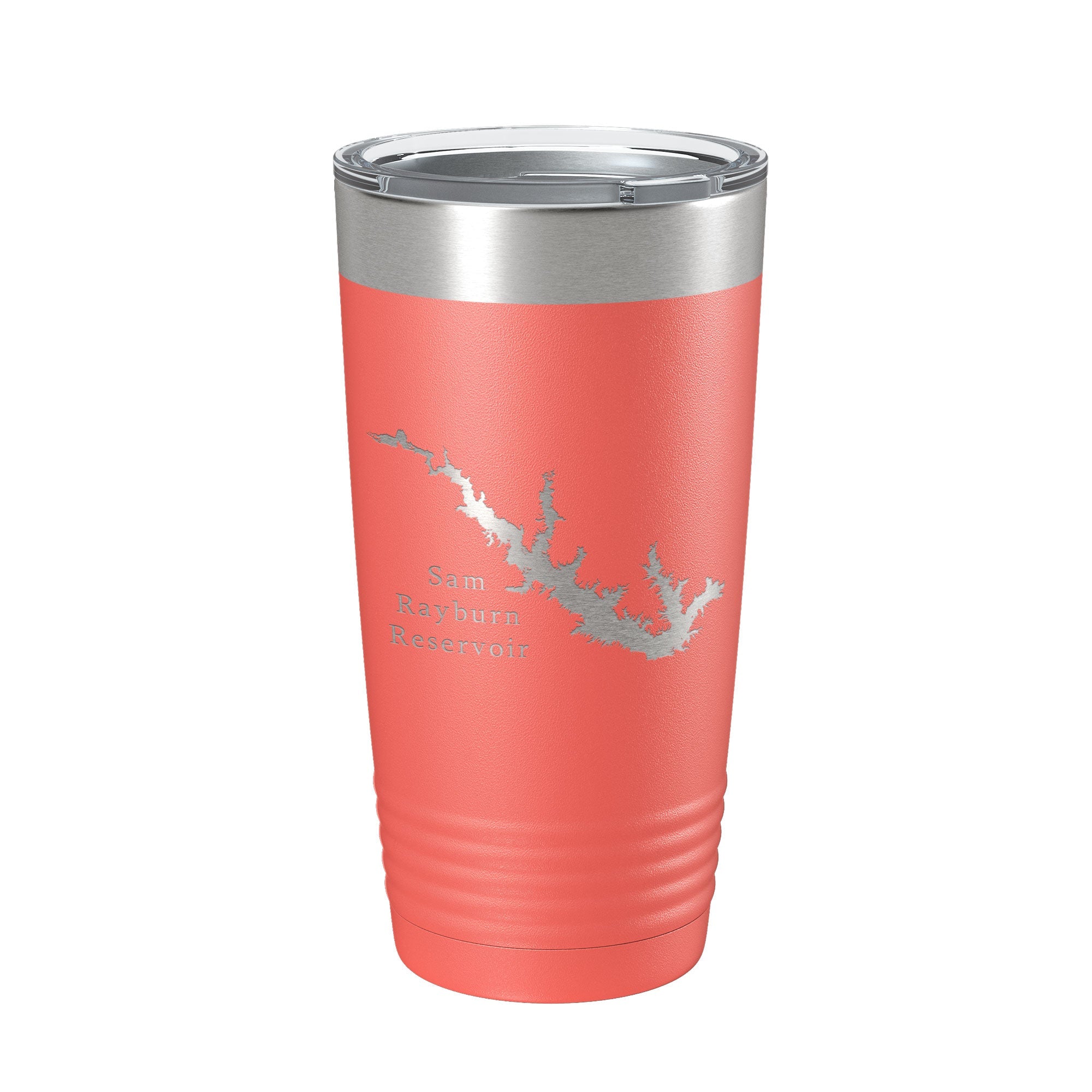 Sam Rayburn Reservoir Tumbler Lake Map Travel Mug Insulated Laser Engraved Coffee Cup Texas 20 oz-20