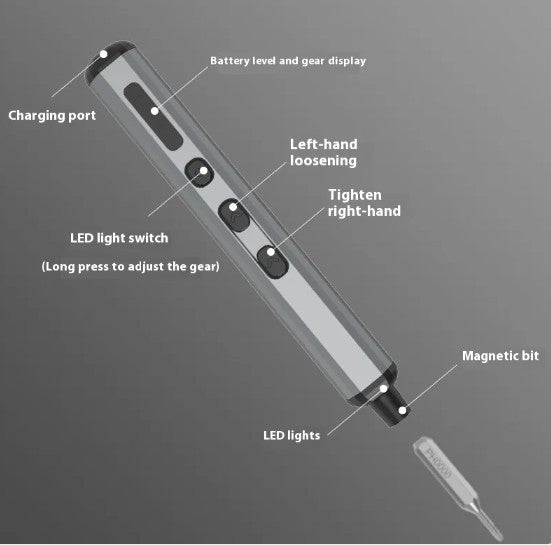 68-in-1 Electric Screwdriver Set