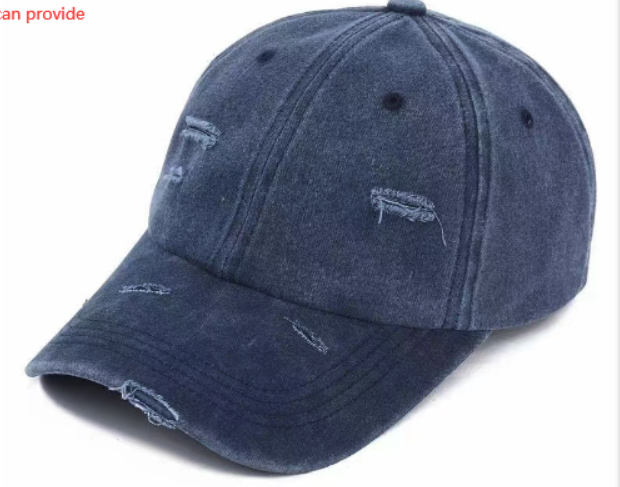 Candy Color Baseball Cap, Retro Washable Hole Cap, Personality Cross Decoration Cap
