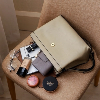 Genuine Leather Women's Handbag and Crossbody Tote