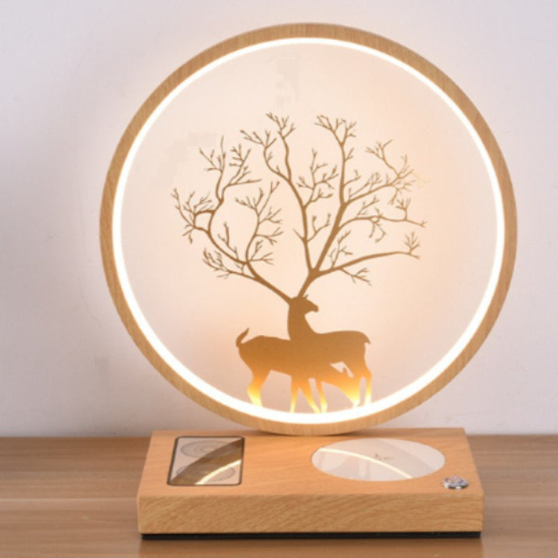 3-in-1 LED Bedside Desk Lamp with 15W Fast Wireless Charger & Speaker, Stepless Dimmable-7