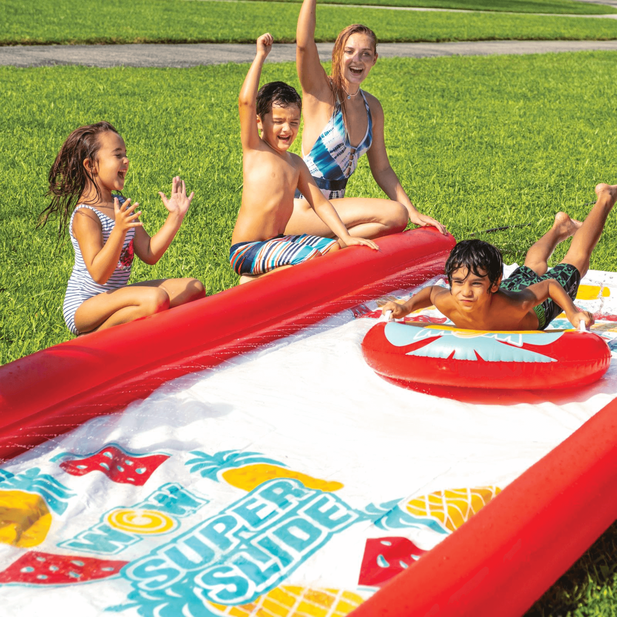 WOW Watersports Pineapple Super Backyard Lawn Slide-4