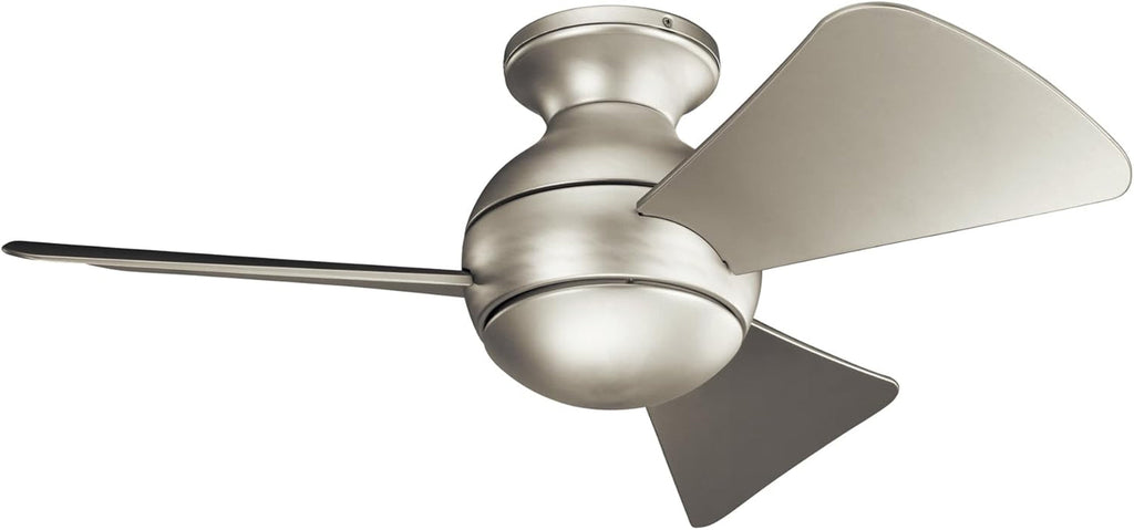 Premium Architectural Ceiling Fan 34Inch Brushed Nickel Finish-1