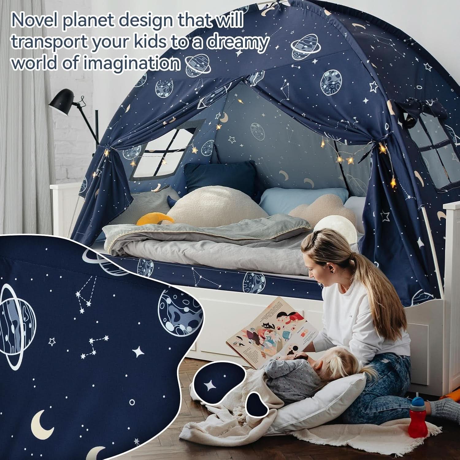 Twin Bed Tent Galaxy Dome World building Play spaces-2
