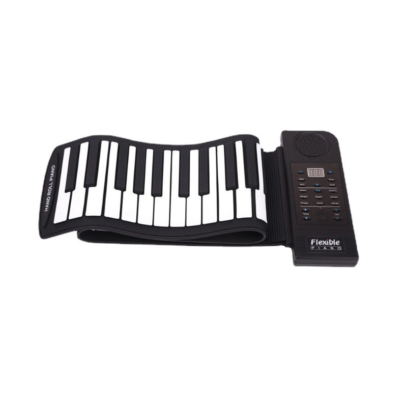 Portable 61-Key Silicone Hand Roll MIDI Keyboard