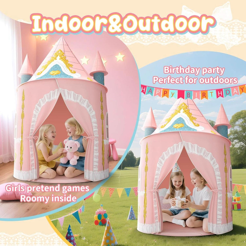 Girls Indoor Princess Castle Play Tent Extra Large Pro-1