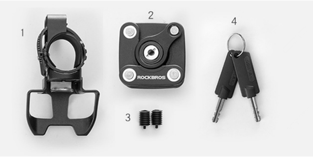 Bicycle Lock Anti-Theft Chain for Mountain and Electric Bikes