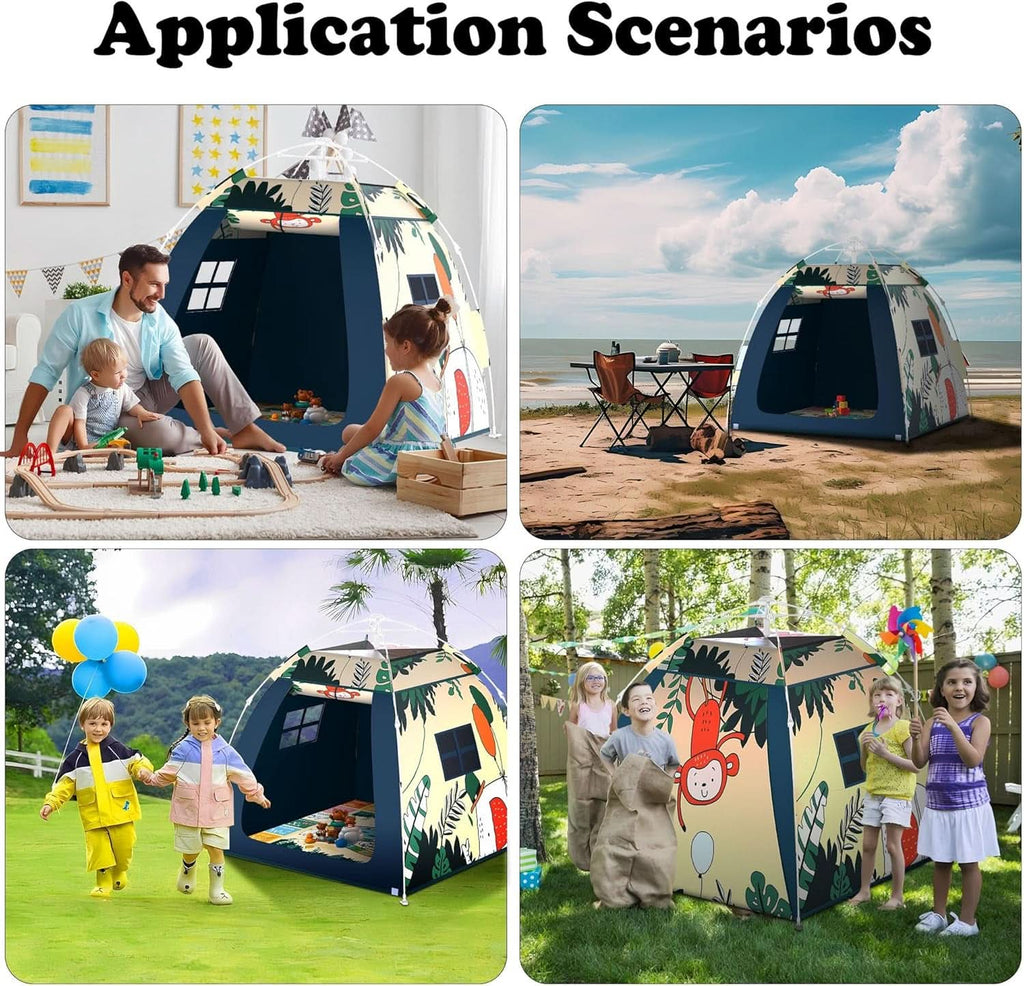 All Weather proof Ultralight Pop Up Kids Play Tent 120cm-3