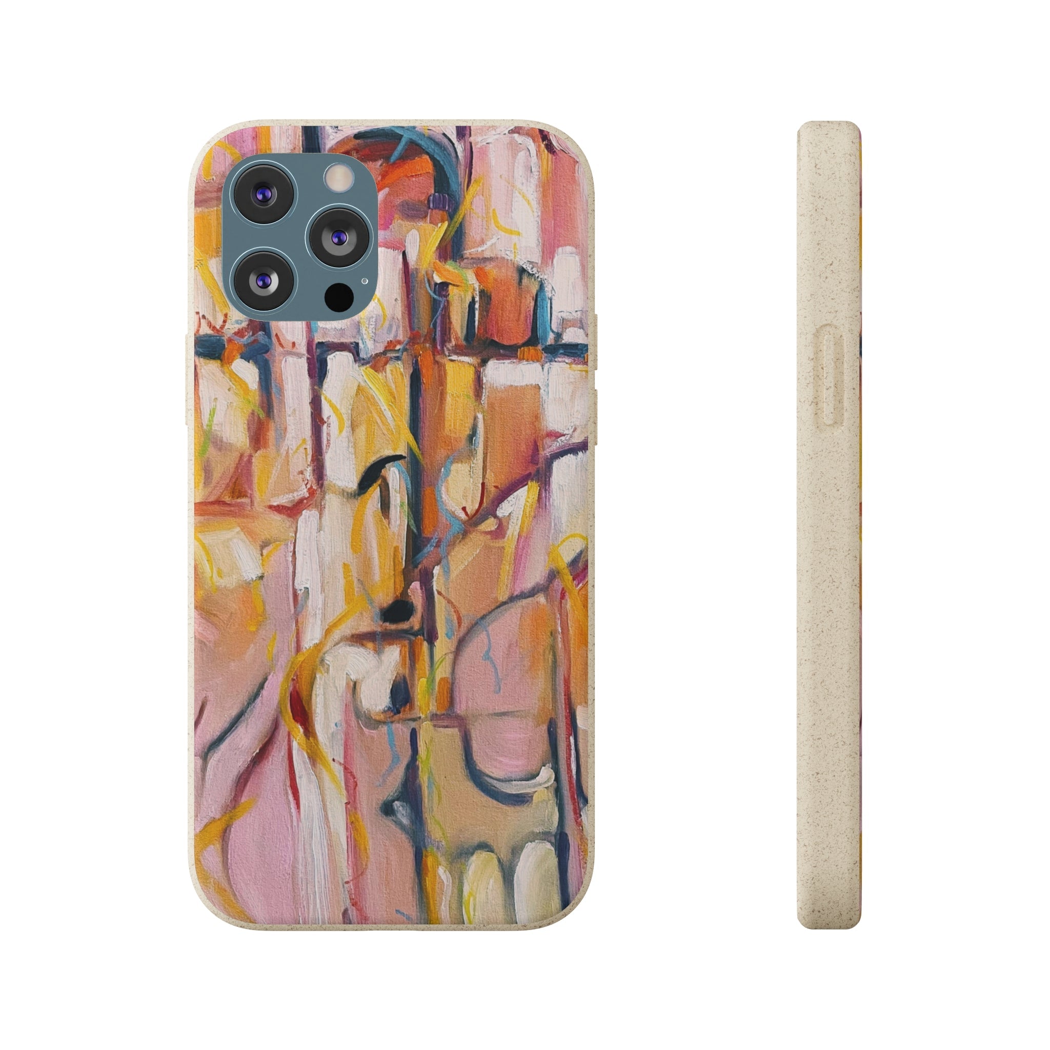 Biodegradable Phone Case with 'Abstract Pueblo' Original Artwork by Barbara Cleary-29