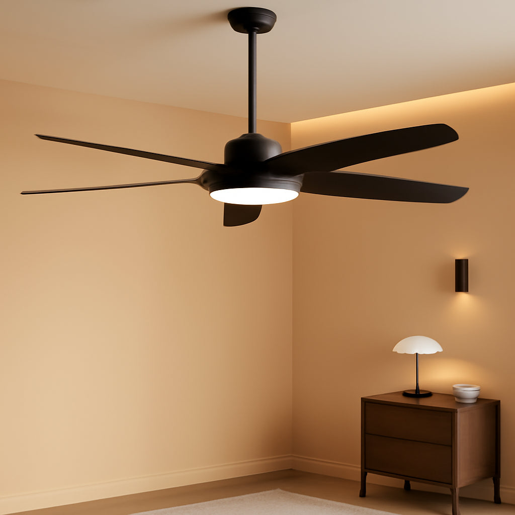 52 Inch Outdoor Ceiling Fan Weather proof Remote LED-0
