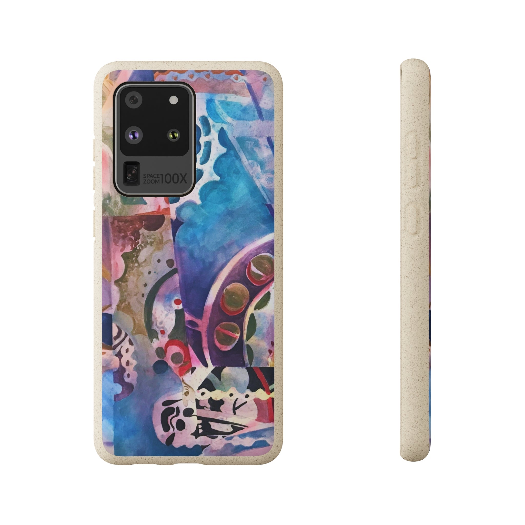 Biodegradable Phone Case with 'Kaleidoscope' Abstract Original Artwork by Barbara Cleary-47