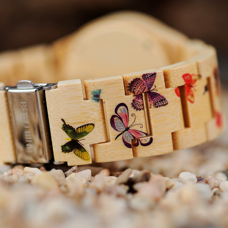 Casual Wood Watch - Quartz All-Wood Women's Watch