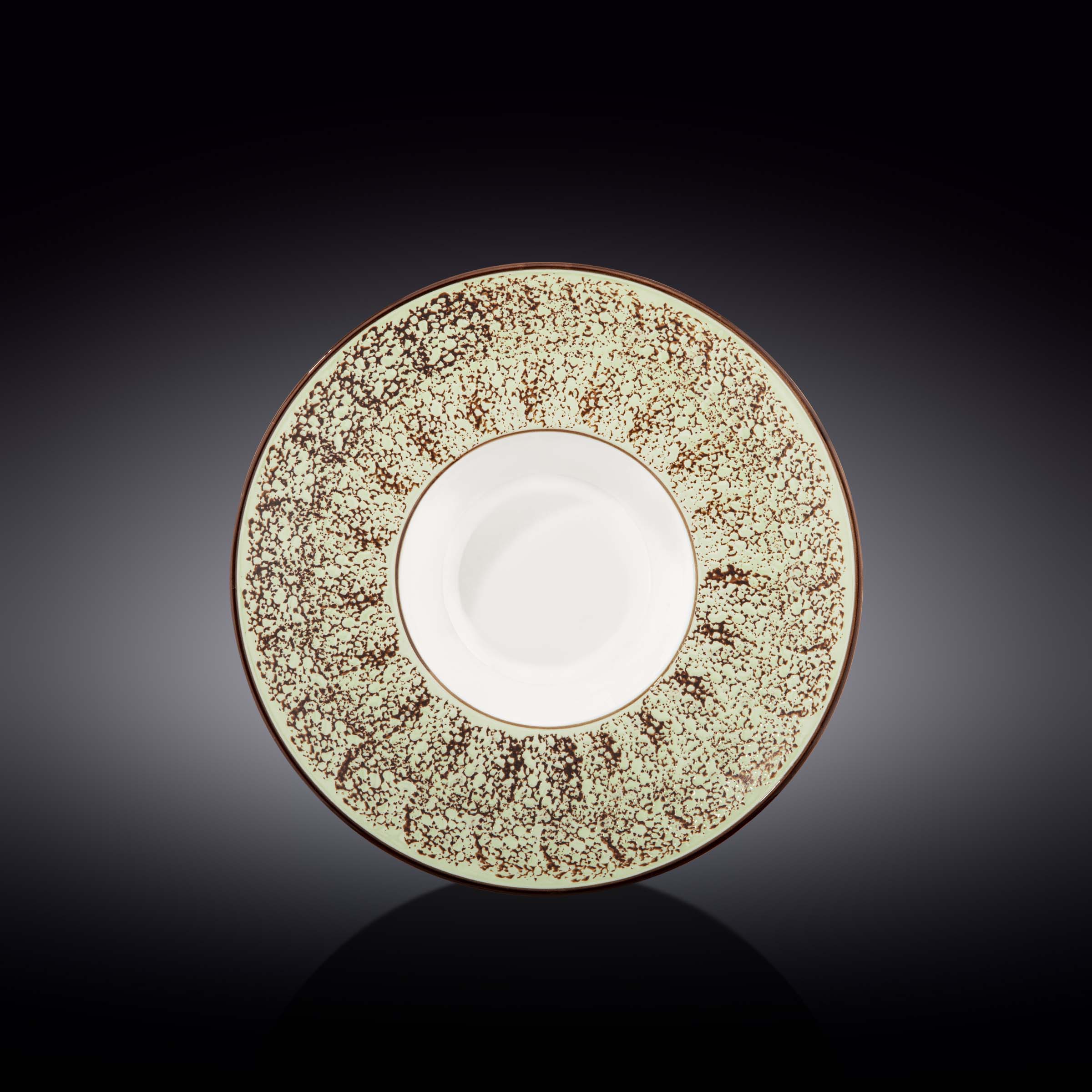 Pale Green / PistachioPorcelain Deep Plate 9.5" inch | 7 Fl Oz-0