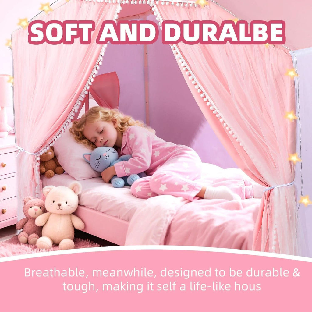 Pink Large Toddler Playhouse Fortress Castle Pro Tent-3