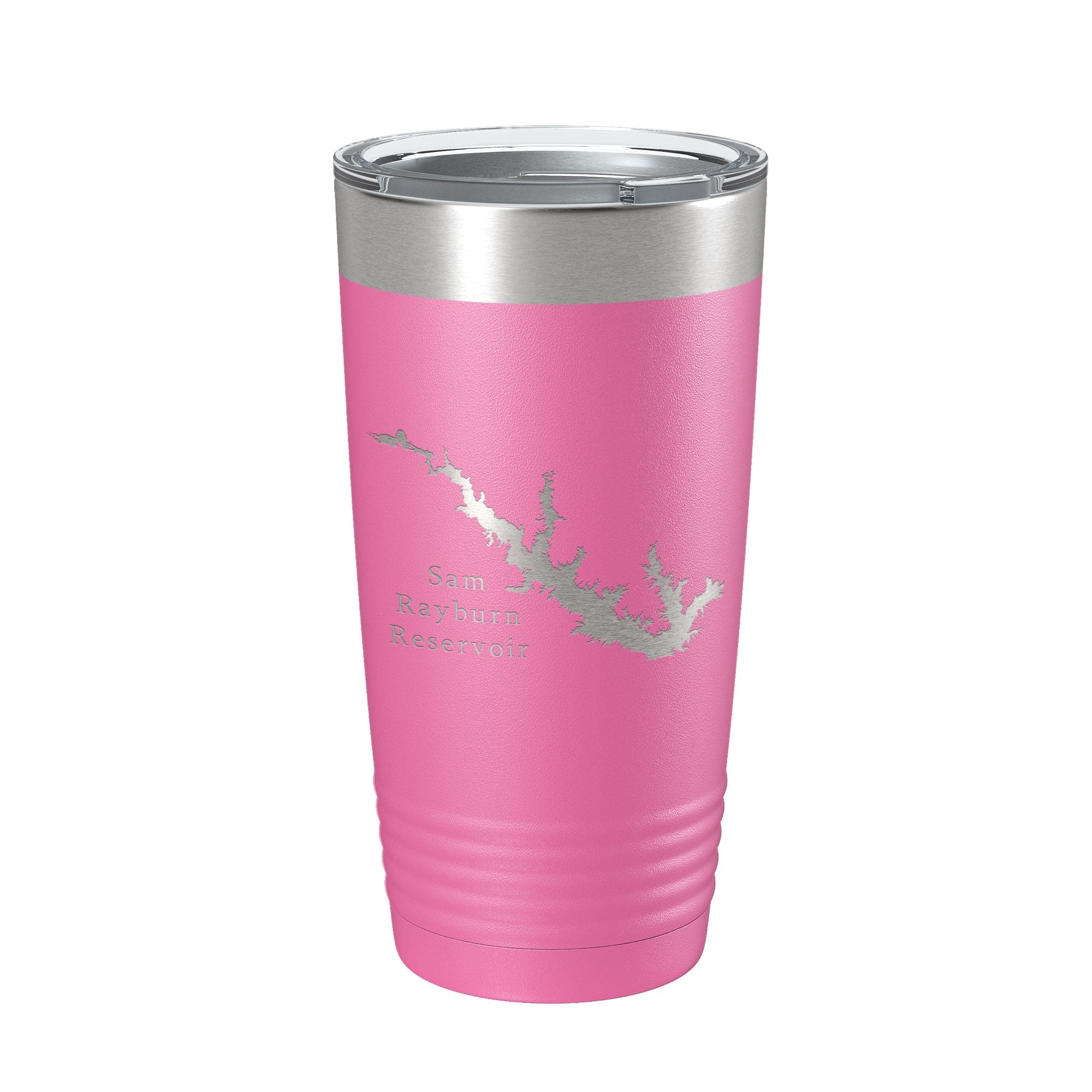 Sam Rayburn Reservoir Tumbler Lake Map Travel Mug Insulated Laser Engraved Coffee Cup Texas 20 oz-11