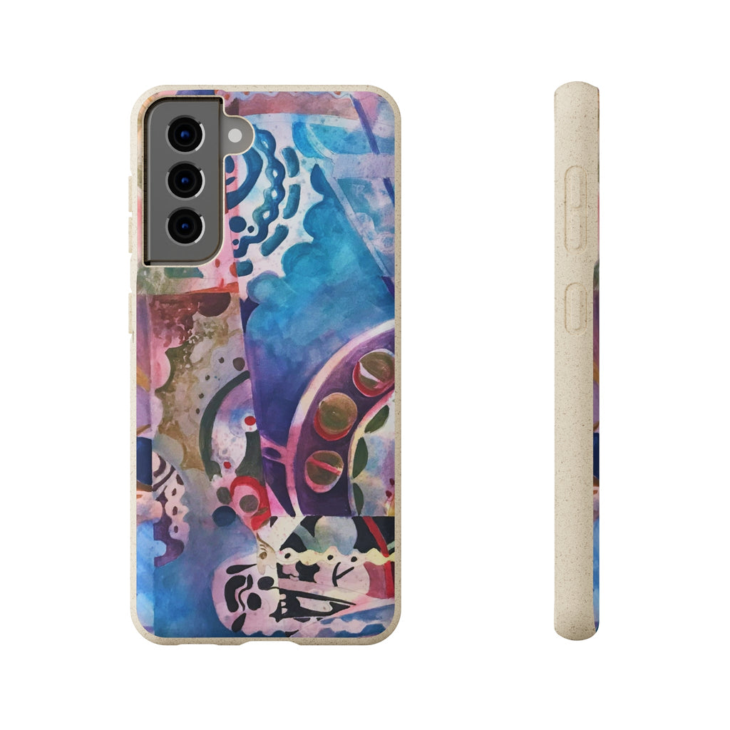 Biodegradable Phone Case with 'Kaleidoscope' Abstract Original Artwork by Barbara Cleary-42