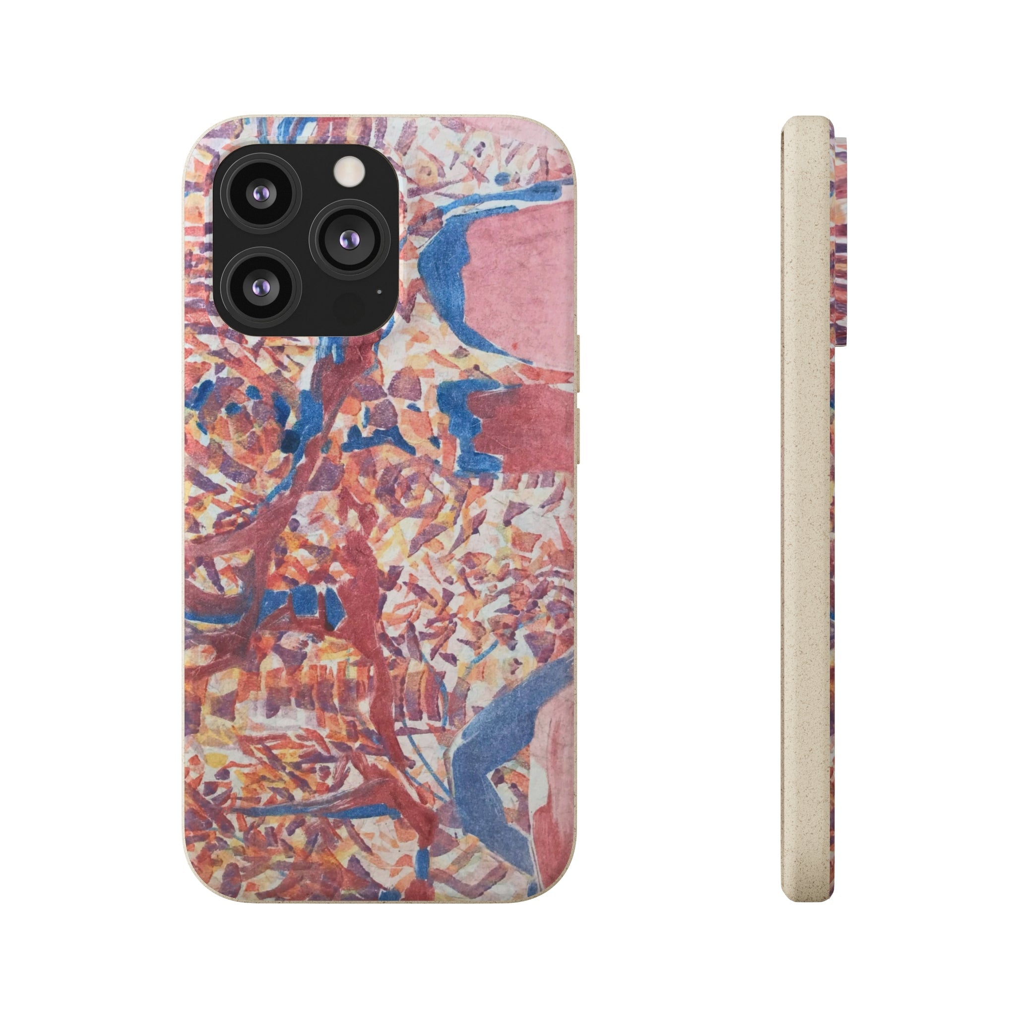 Biodegradable Phone Case with 'Abstract Fusion' Abstract Original Artwork by Barbara Cleary-25
