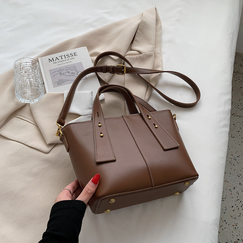 Retro Texture Commuter Handbag for Women