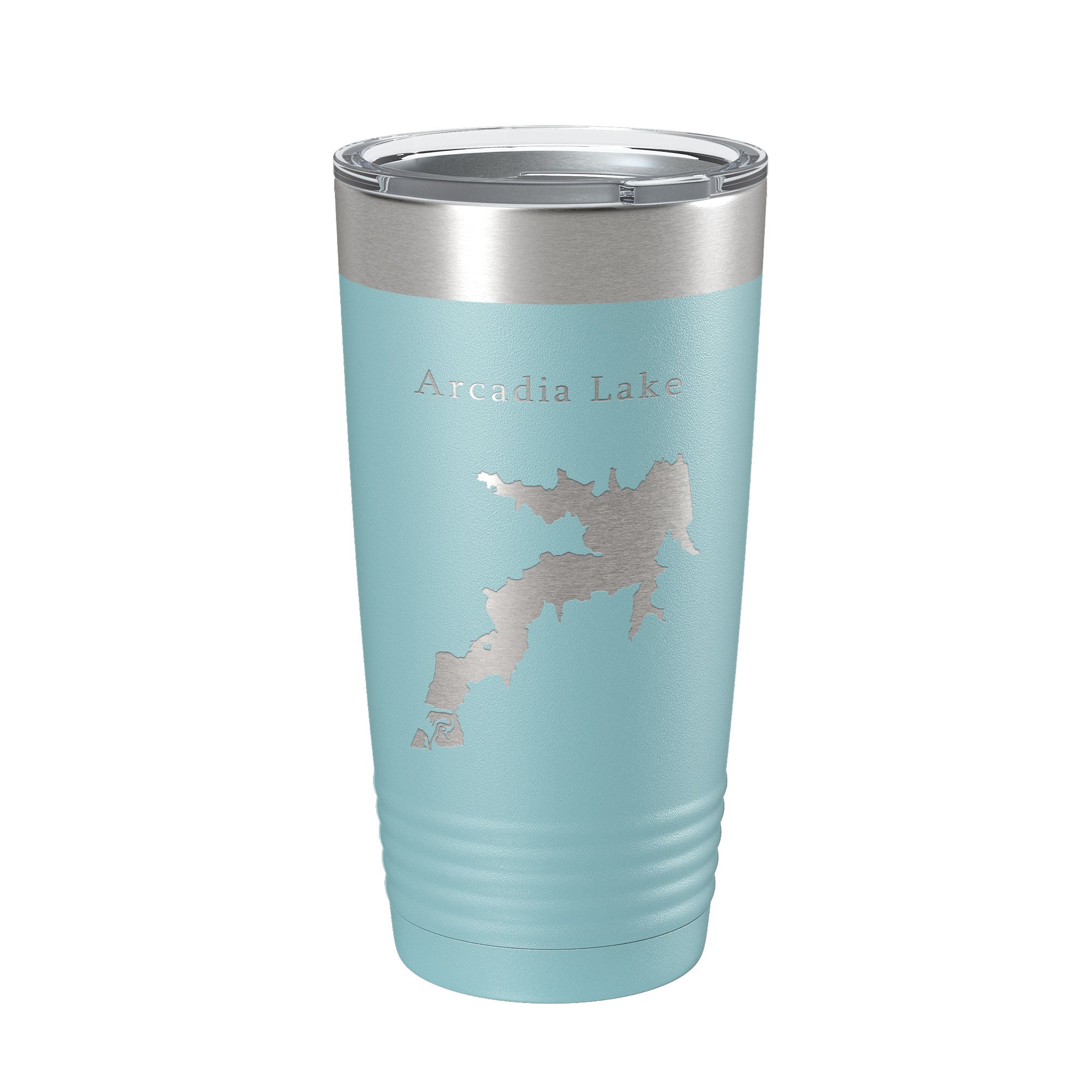 Arcadia Lake Map Tumbler Travel Mug Insulated Laser Engraved Coffee Cup Oklahoma 20 oz-13