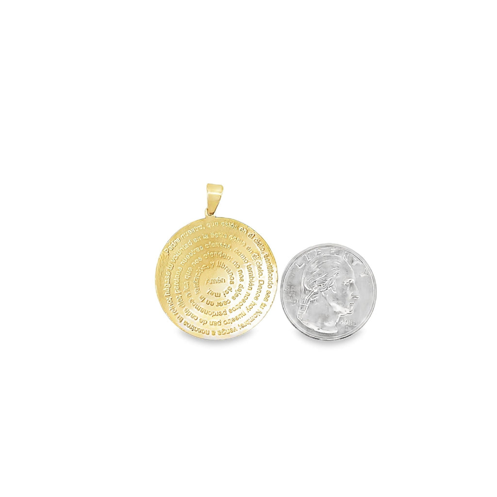 Filled Prayer Pendant, Religious jewelry, Catholic Jewelry (A96)-2