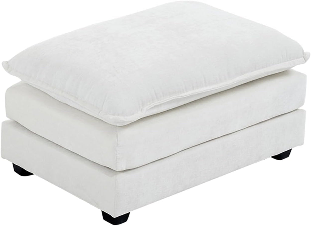 36.6 Inch Cream Ottoman Living Room Furniture Luxurious