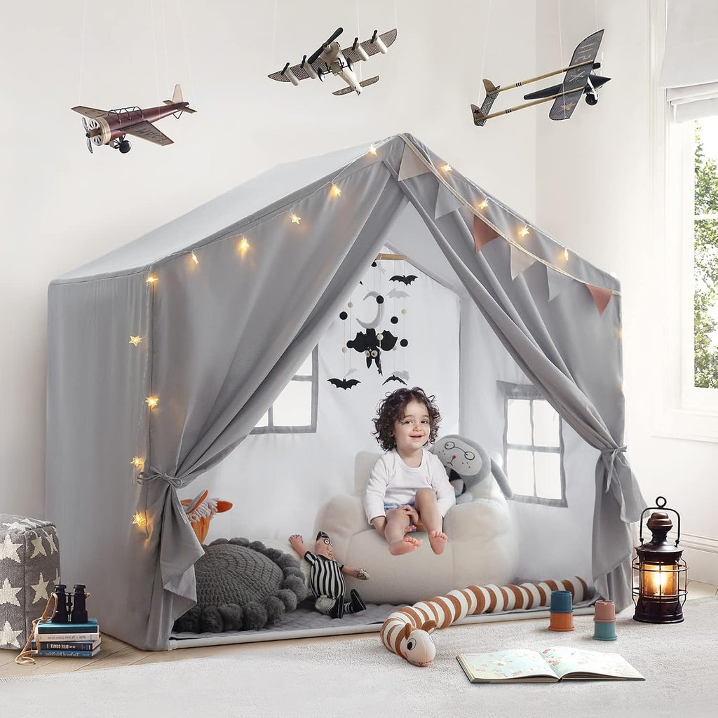 Grey Large Indoor Interlocking Tent Cushioning Mat