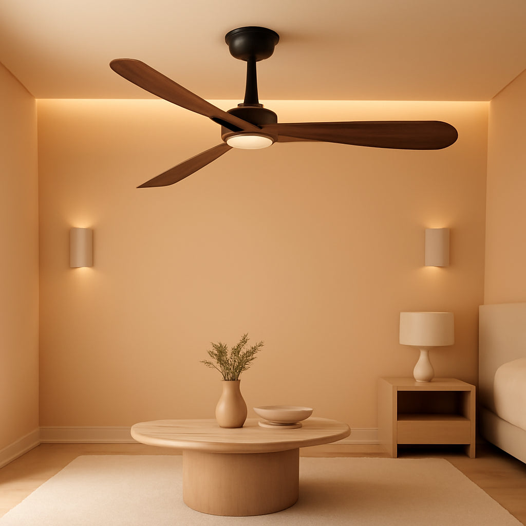 52 Inch Ceiling Fan With Bluetooth Smart Remote Control-0