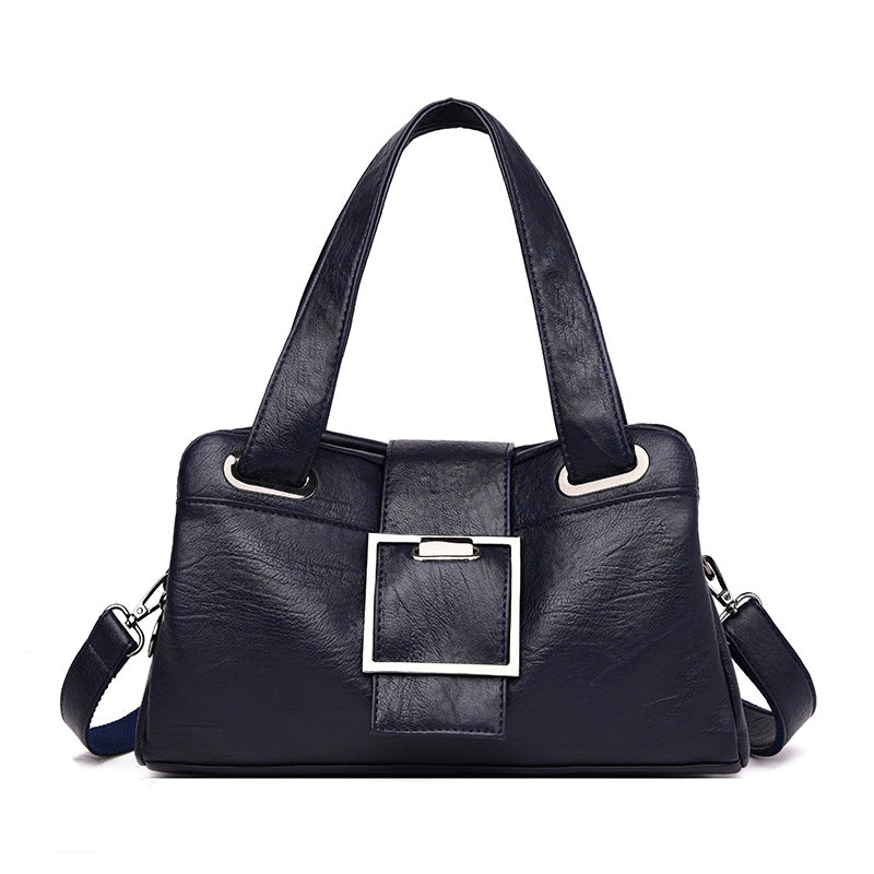 Fashionable European American Style Leather Handbag