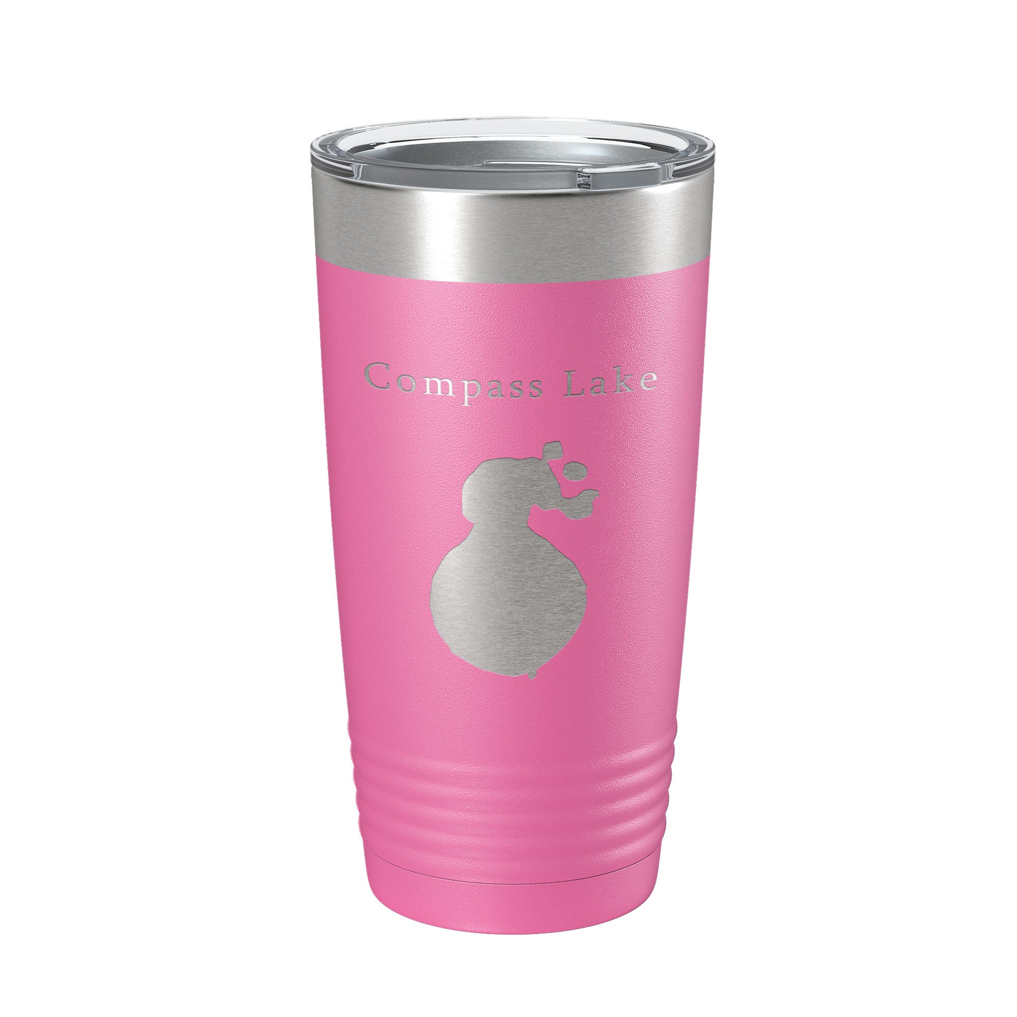 Compass Lake Map Tumbler Travel Mug Insulated Laser Engraved Coffee Cup Florida 20 oz-11