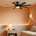 60Inch Black Industrial Grade Ceiling Fan With Lights-0