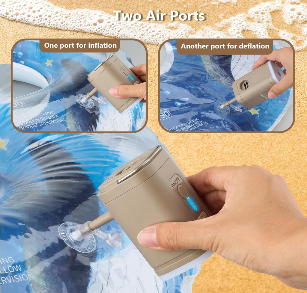 Portable Electric Air Pump with Light