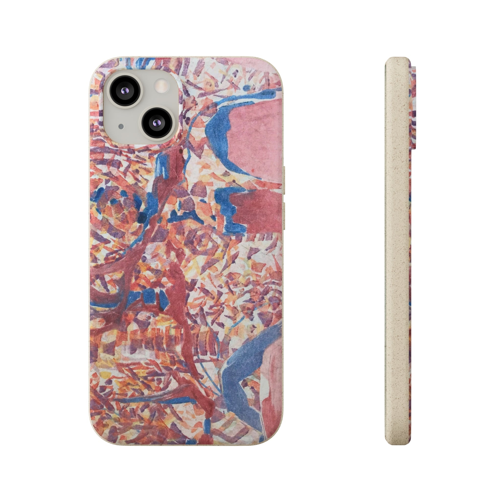 Biodegradable Phone Case with 'Abstract Fusion' Abstract Original Artwork by Barbara Cleary-13