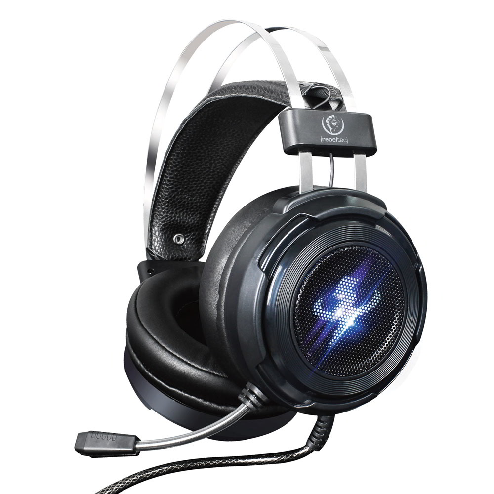 Rebeltec Thor 7.1 Surround Gaming Headset - Fekete (THOR)