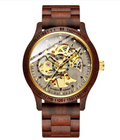 Sandalwood Auto Hollow Watch