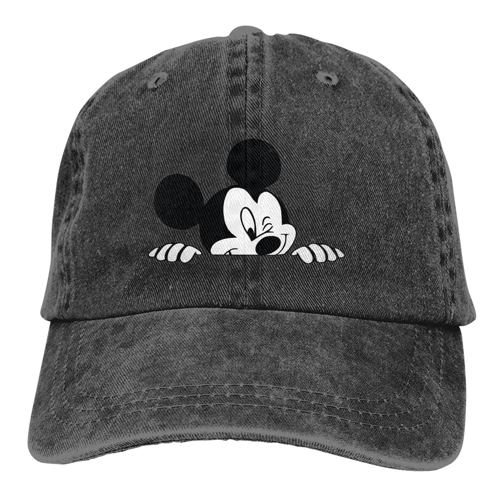 TTYGJ Cowboy Hat Cartoon Baseball Hat Trucker Hat for Men Women Retro Denim Hats Baseball Cap Dad Hat (Style 2)