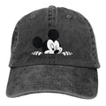 TTYGJ Cowboy Hat Cartoon Baseball Hat Trucker Hat for Men Women Retro Denim Hats Baseball Cap Dad Hat (Style 2)