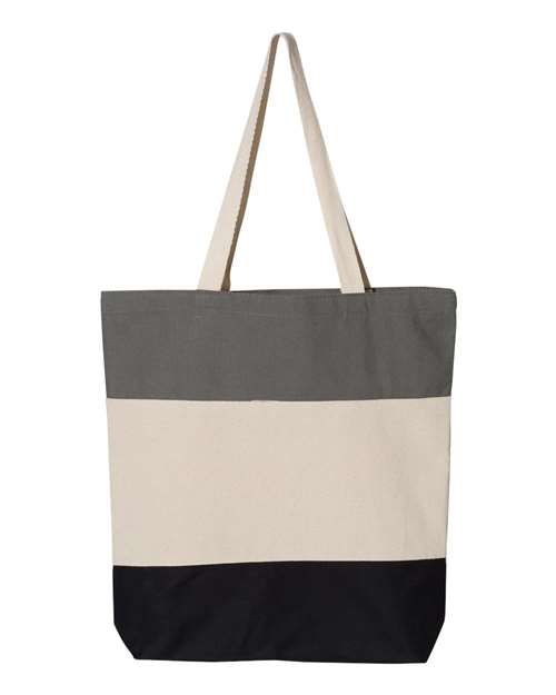 Q-Tees - 11L Tri-Color Tote - Q125900-1