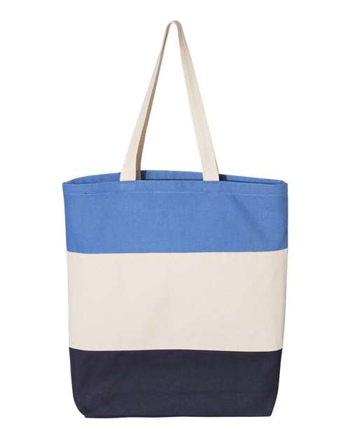 Q-Tees - 11L Tri-Color Tote - Q125900-5