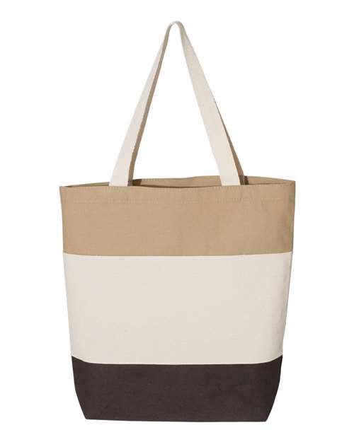 Q-Tees - 11L Tri-Color Tote - Q125900-2